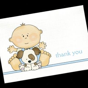 10 Thank You Cards for Baby Boy Baby Shower Gifts